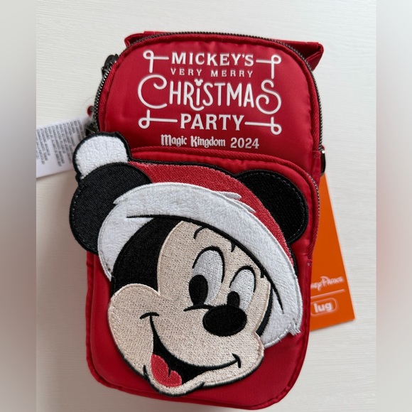 lug Handbags - Lug x Disney Mickey Very Merry Christmas Party 2024 Mini Skeeter Crossbody NwT